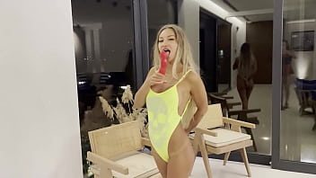 Preview 2 of Gangbang Fpov - Monika Fox anal dildo masturbation with prolapse and squirt