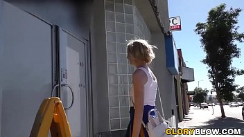 Preview 1 of And Backroom Fake Agent - Teen Chloe Couture&#039_s Preparing For Anal Sex at Gloryhole