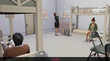 Preview 1 of Www Badmaste - Short version: Stepdad and stepdaughter are fucking at bunk bed next to stepmom