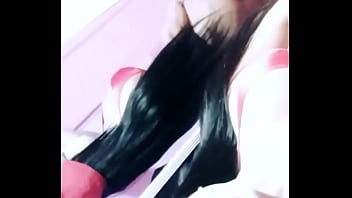 Preview 2 of Samira Tifelte - transexual venezolana sacando la lengua shemale venezuela