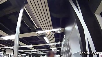 Preview 2 of Big Black Cooks Gay - Attractive czech kitten is seduced in the mall and shagged in pov