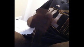 Preview 3 of Pregnant Russian Sex - Stroking my big black dick for the ladies 216