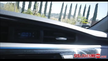 Preview 1 of Vietual Sex - SisLovesMeHD - Skinny Teen Stepsister Charity Crawford Gives Road Head POV