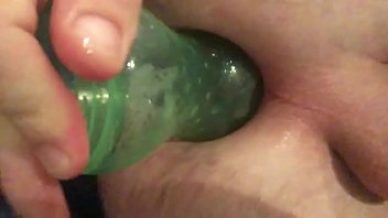 Preview 1 of Hot Teeny Chick Double Fuck - arse insertion with huge cup
