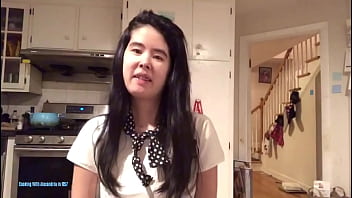 Preview 4 of Desk Pron Sex Tube - Chinese teen Alexandria and her sexy promos