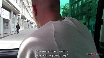 Preview 1 of Bagladase Sexy Videos - Takevan Happy secretary convinced to fuck with strangers in driving van