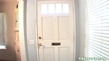 Preview 1 of Son Caught By Mom Wanking7 - Black casting trans amateur wanks cock solo