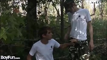 Preview 1 of Latn Tube - Army Gay Fuck Outdoor