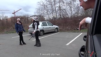 Preview 2 of Friend Mom Sexy Hd - Takevan Angry bitch dont want to leave the van after fucked by horny stranger