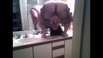 Preview 3 of Ebony Videobam - brittanys amateur balancing act doing standing pretzel