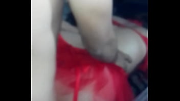 Preview 3 of Sunny Leone Romans Fucking - Le chupe la vagina y cola a mujer sexy en lenceria roja despues de la fiesta de disfraces