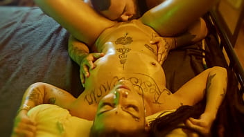Preview 3 of Tit Sucking Gangbang - Fitness Model Caroleta Roots having massage and Rough Anal Sex - FCKN BOSS