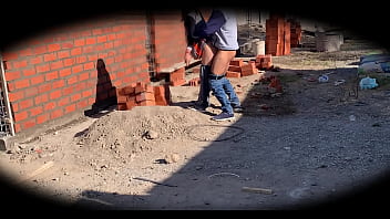 Preview 2 of Redhead Teen Nude - c&aacute_mara de seguridad en obra de construcci&oacute_n Ingeniera Nataly