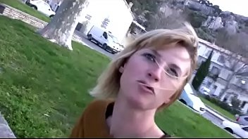 Preview 1 of Amazing Serx In Bus - Cute blondie riding a cock and cumming