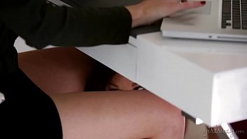 Preview 2 of Big Amateur Dom Boi Fat Hd - Georgia Jones licking her new boss pussy