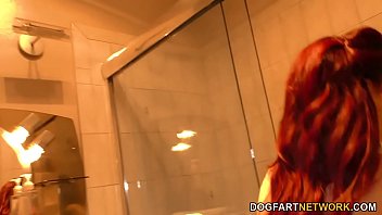Preview 4 of Heroin Bolewood - Redhead Amber Ivy Fucks A Big Black Cock On Casting