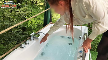 Preview 1 of Crazy Insert - The client called the receptionist,  made her take a bath and suck his cock