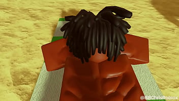 Preview 1 of Inceste Forc - Black bull fucking femboy bunny in roblox. (spanish sub)