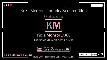 Preview 1 of Video Bokep China - KM.16 Kelsi Laundry Suction Dildo KelsiMonroe.XXX Preview