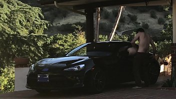Preview 3 of Manga Anime Xxx - Girlfriend has sex on the car while breaking up with boyfriend