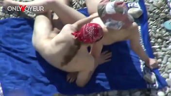 Preview 1 of Trisha Sexcom - Beach Voyeur. Juicy ass white girl fucked from behind and creampied
