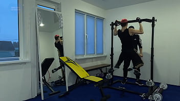 Preview 1 of Japan Ayah Menantu - Twink Gets Hard Fucked And Throat Cumshot With Domination From Personal Trainer
