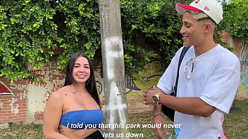 Preview 2 of Lena Paul Sex For Money - I offer money to Colombian milf to suck my cock in the street - Silvana Lee &amp_ Milan Rodriguez