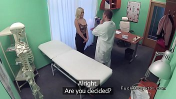 Preview 2 of Gets Held - Doctor bangs blonde and cums on her asshole
