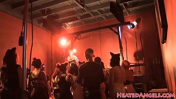 Preview 4 of Big Dick Hot Sex - Inked angels showing tits behind the scenes