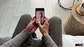 Preview 1 of Sex Wife With Husband Watching - Cheating on my wife on a business trip with a luxurious escort Katty - Cum inside without a condom