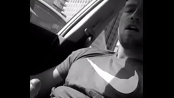 Preview 1 of Budak Sorang - Dustin jerks in car