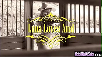 Preview 1 of Nicolette Shea Gets - Bug Butt Girl (Luna Star) Get Oiled And Hard Deep Anal Banged vid-22