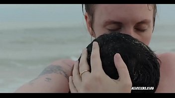 Preview 3 of 2 Girls 1 Guy Strapon Dp - Lena Dunham in Girls in s06e01 (2017)