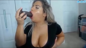 Preview 4 of Alexa Fisting - Lissa Aires sexy latina sucking dildo