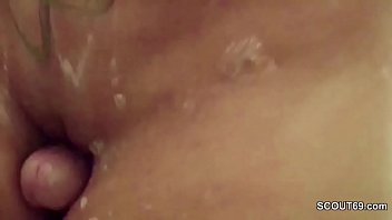 Preview 2 of Black Cock With Russian - German Big Tit MILF Caught in Shower and Seduce to Fuck