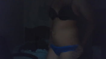 Preview 3 of Bif Asss - boyfriend wearing my lingerie streptease
