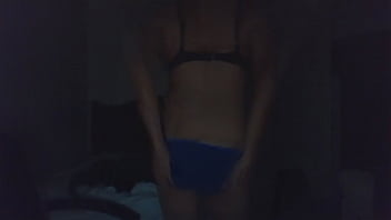 Preview 4 of Bif Asss - boyfriend wearing my lingerie streptease