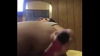 Preview 2 of Very Hard Sex Pragnent - Sexy trans fucks self with toy