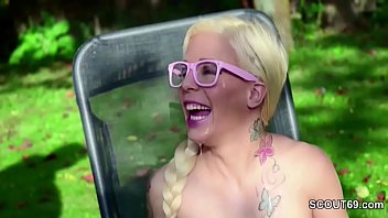 Preview 4 of Female Siri - German Teen Get Extrem Facial Bukkake by Many Stranger Man