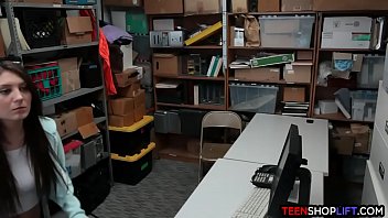 Preview 2 of Sil Fade Xxxii Video - Bitchy teen shoplifter caught and fucked by a security guard