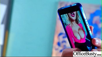 Preview 3 of Husband Porn Cut In Pussy - Slut Girl (August Ames) With Round Huge Tits Get Nailed In Office vid-05