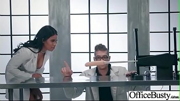 Preview 2 of Xxxtubetrans - Slut Girl (Jenna J Foxx) With Round Huge Tits Get Nailed In Office vid-11