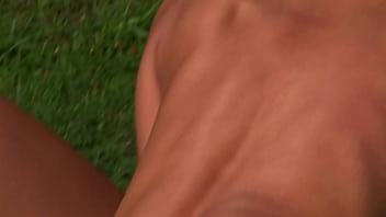Preview 4 of Av Milg - Caylian And Silvia Playing With Each Other And Sex Toys On The Grass