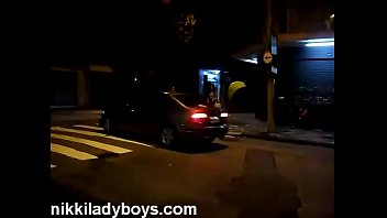 Preview 2 of Standing Xx Video Hd - Nikki Ladyboys on the streets is a hooker