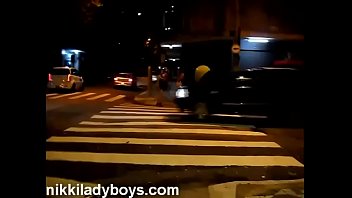 Preview 3 of Standing Xx Video Hd - Nikki Ladyboys on the streets is a hooker