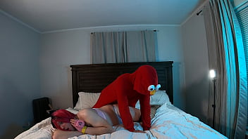 Preview 4 of Hot And Sexy Mom - Elmo Fucks Trans Woman