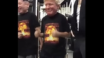 Preview 4 of Tent Ends - Donald Trump And Kim Jon Un hard sex with iroshime bomb