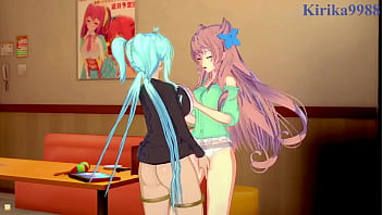 Preview 3 of Tembak Dalam Memek Crot - Kanade Amō and Maria Cadenzavna Eve and Cagliostro intense lesbian play. - Symphogear Hentai