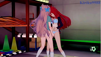 Preview 1 of Tembak Dalam Memek Crot - Kanade Amō and Maria Cadenzavna Eve and Cagliostro intense lesbian play. - Symphogear Hentai