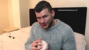 Preview 1 of Defloration Virgin - Warming up on the fleshlight before anal